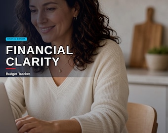 Financial Clarity Budget Tracker Printable + CSV | Debt Snowball Avalanche Net Worth Savings PDF