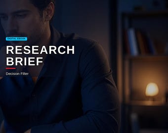 Research Brief Template & Decision Filter Printable | Source Checklist Bias Check Memo PDF