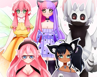 Custom Anime Kawaii Live2d Vtuber Model Full Body Fully Rigged Virtual Youtuber Art Rig Cartoon Commission