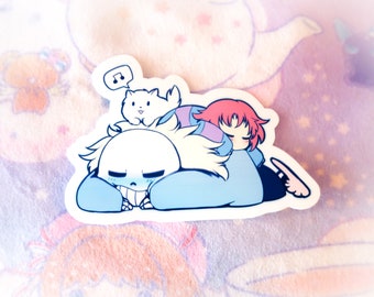 Undertale Sleepytime Sticker Kawaii Stickers Decals Laptop Decals Waterproof Stationary