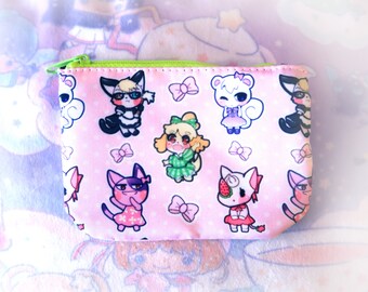 Animal Crossing Coinpurse Pouch Cosmetic Bag Kawaii Anime Isabelle Raymond Marshall Merengue