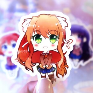 Doki Doki Literature Club Stickers Kawaii Stickers Decals Laptop Decals Water Resistant Stationary