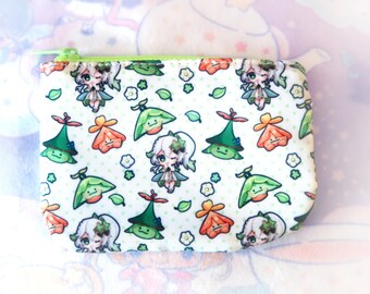 Genshin Impact Nahida Aranara Coinpurse Pouch Cosmetic Bag Kawaii Anime Sumeru