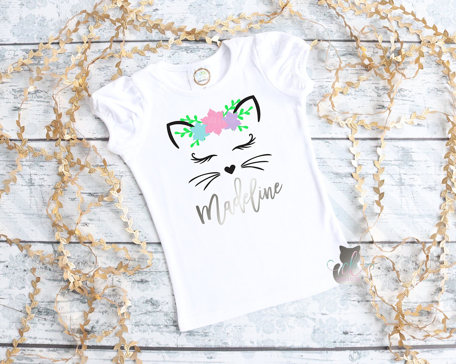 Cat Birthday Outfit Kitty Birthday Outfit Cat Shirt Kitty Etsy