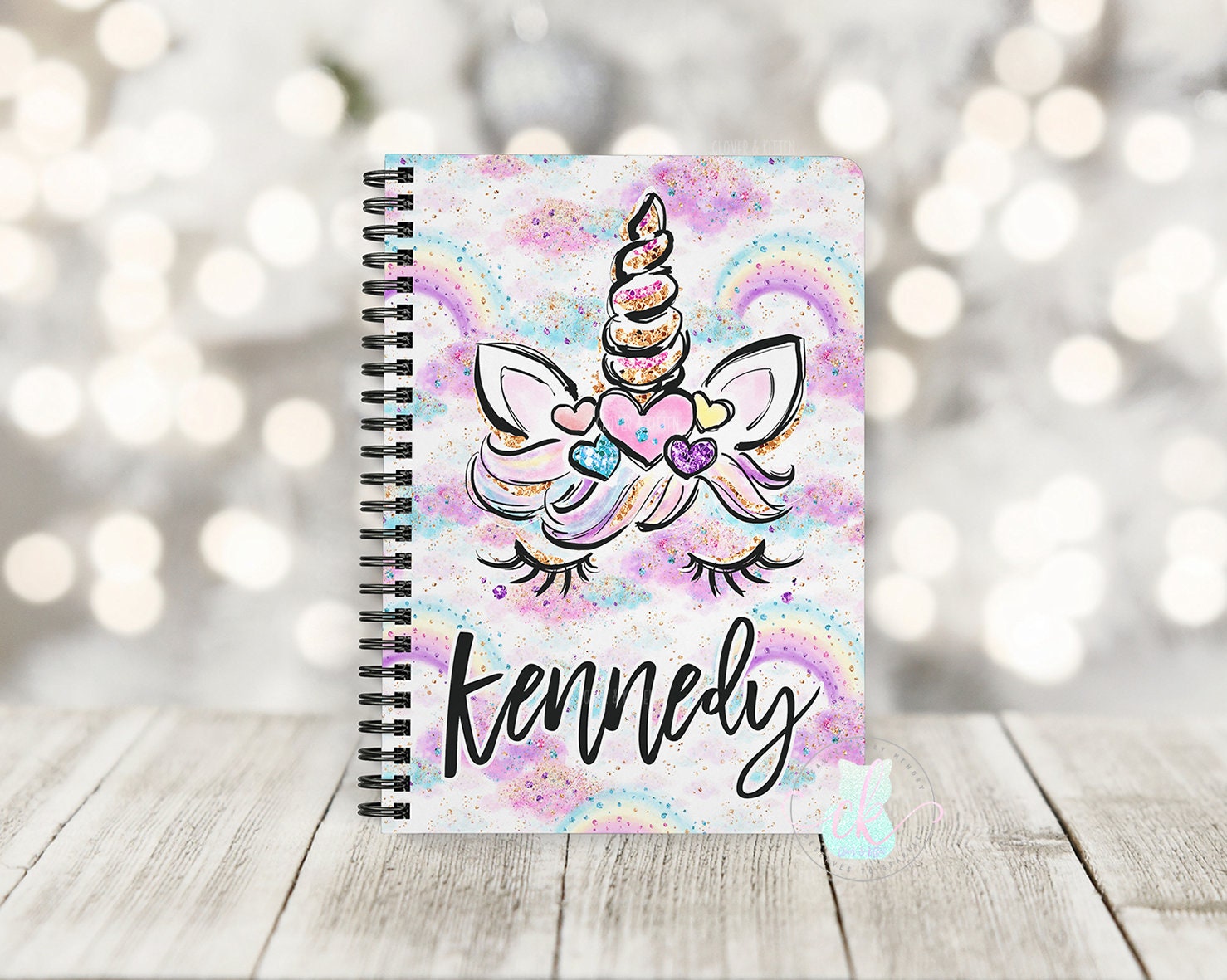 Unicorn Notebook School Supplies Back to School Unicorn Etsy