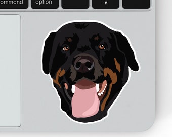 Rottweiler Sticker | Laptop Sticker | Waterproof | Scratch Resistant