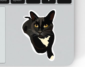 Cat Sticker | Laptop Vinyl Sticker | Water bottle sticker | Scratch Resistant