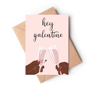 Carte de la Saint-Valentin/carte de Saint-Valentin/carte pour une amie/carte de fille