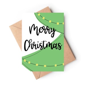 Carte de sapin de Noël/Carte de Noël/Carte canadienne locale/Joyeux Noël