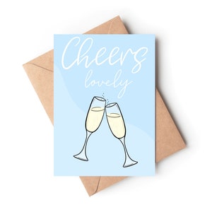 Carte de fiançailles/carte de vœux/carte de champagne/félicitations
