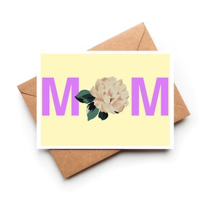 Carte pour la fête des mères/carte pour maman/carte fleurie