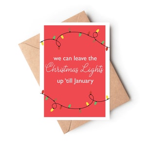 Jolie carte de Noël | Carte de lumières de Noël