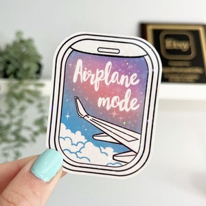 Airplane Mode Sticker | Laptop Sticker | Travel Sticker