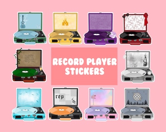 Record Player Stickers | Sticker Pack
