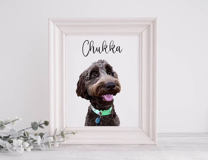 Personalized Pet Illustration Portrait Cards Stickers image 3