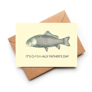 Tarjeta del Día del Padre de Pescado / Tarjeta de Amante de los Pescados