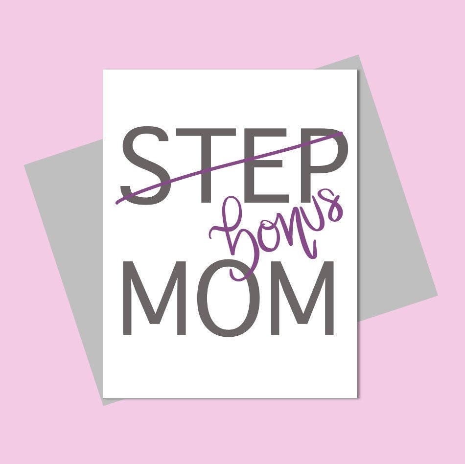 Step Mom Mother's Day Card/Mother's Day Card/Card for | Etsy