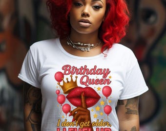 Birthday Queen PNG | Level Up Diva, Celebration Design (Digital Download)