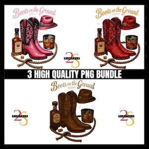 Boots on The Ground PNG | Where Them Fans At | Clack Fan Design | Black Cowgirl | Western Theme