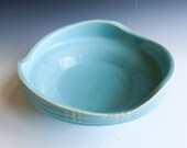 Ikebana Vase, Japanese Vintage Ceramic Suiban, Pale Blue