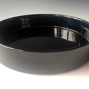 Ikebana Vase, Japanese Round Ceramic Suiban for Flower Arrangement