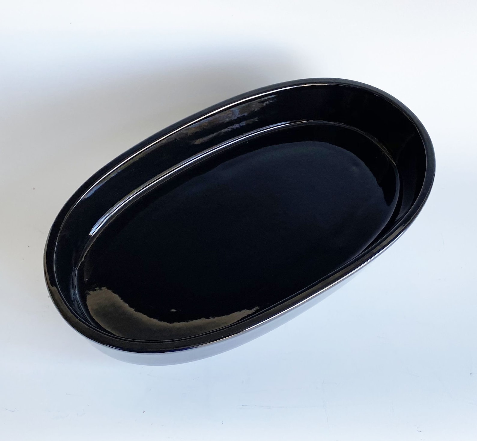 Ikebana Flower Vase, Japanese Oval Ceramic Suiban, Raised Base Etsy