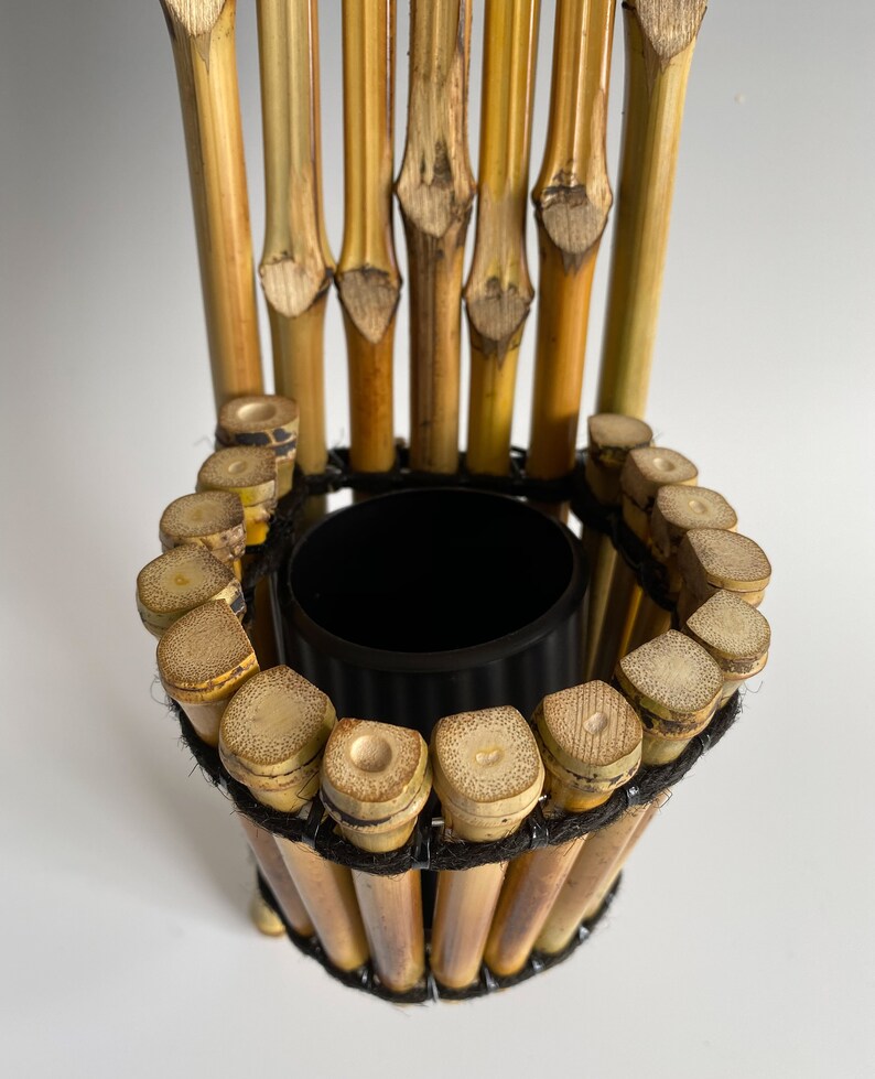 Ikebana Vase Japanese Bamboo Wall Hanging Container Etsy