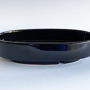 Ikebana Vase, Japanese Oval Ceramic Suiban for Flower Arrangement