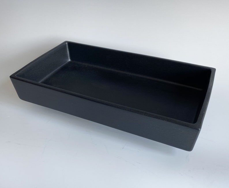 Ikebana Flower Vase, Japanese Rectangular Ceramic Suiban, Raised Base Etsy