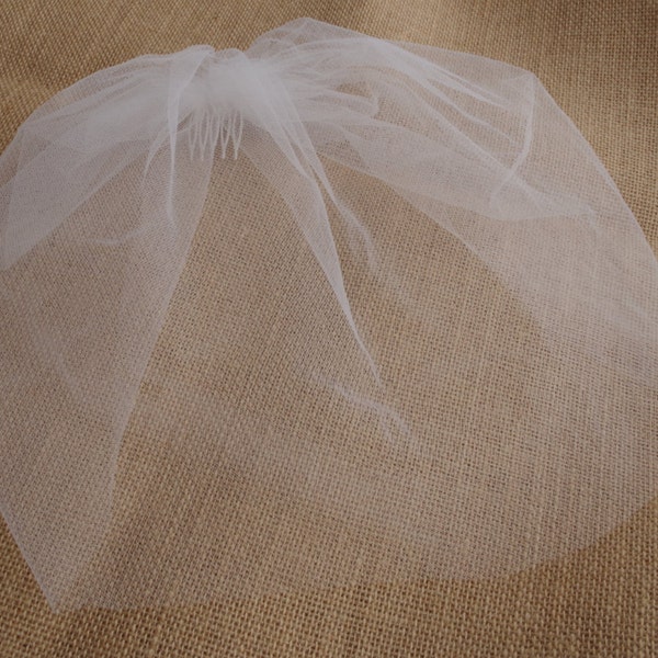 Ivory Tulle Birdcage Petite Veil Tulle Veil Birdcage Veil Vintage Style Veil Mini Blusher Illusion Tulle Veil wedding veil Mini Veil Sale