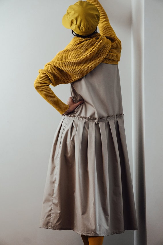 maxi dress with long shrug