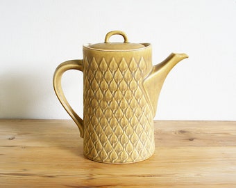 Vintage Relief Kronjyden coffee pot, Jens Quistgaard tea pot, Danish mid century modern, MCM Danish IHQ JHQ, Vintage stoneware pot jug vase