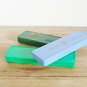 ヴィンテージ ファーバーカステル 鉛筆缶、プラスチック ペンケース、事務用品、旅行用文房具、学校の先生へのプレゼント、収集価値のある古い工業用オフィス用品