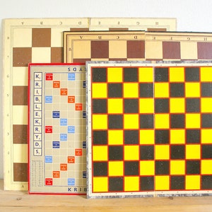 Tabuleiro de jogos vintage em papelão para colagem de parede, decoração de berçário, quarto infantil, jogo colecionável, persianas, decoração de casa de férias