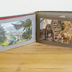 Antique 80+ postcards in album with Austrian motives in color and black and white, travel souvenir, collectible post cards, collection cards
