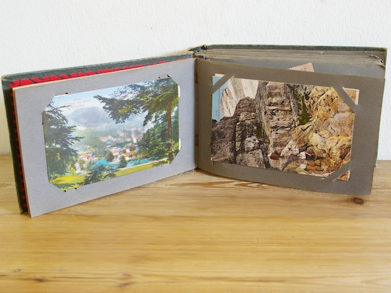 Antique 80+ Postcards in Album With Austrian Motives in Color and