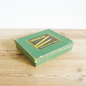 Vintage zeldzame kartonnen doos voor potloden van Eberhard Faber Van Dyke, kantoorbenodigdheden, bureauopbergaccessoire, industrieel kantoor, oud briefpapier