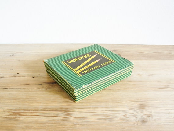 Vintage Rare Cardboard Box for Pencils by Eberhard Faber Van Dyke