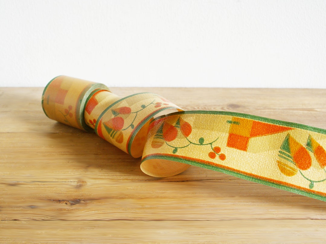 Vintage Shelf Edging Trim Paper Roll, Kitchen Pantry Decor, New Old Stock NOS, Paper Border