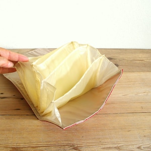 Vintage Plastiktasche mit Fächern, Retro-Nylon-Strumpfhosen-Tasche, Reiseaufbewahrungsschmuck, Journaling-Aufbewahrung, Clutch, Damenzubehör