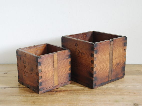 Vintage Antique Wooden Dry Goods Measure, Swedish Crown Branded