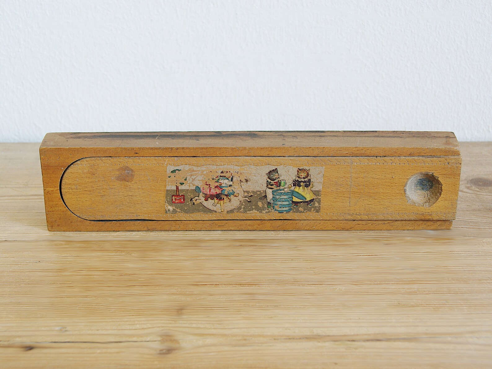 Vintage Antique Wooden Pencil Case Old Pen Case Storage Box Etsy