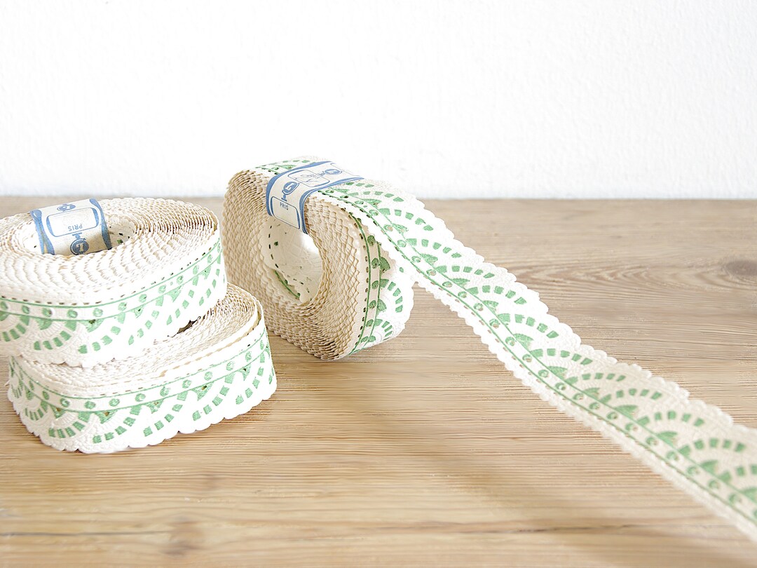 Vintage Shelf Edging Trim Paper Roll Sealed, Kitchen Pantry Decor, New Old Stock NOS, Paper