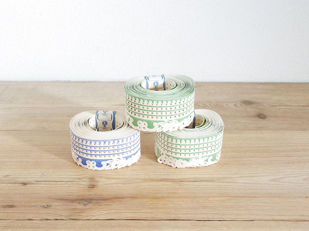 Vintage Shelf Edging Trim Paper Roll Sealed, Kitchen Pantry Decor, New Old Stock NOS, Paper