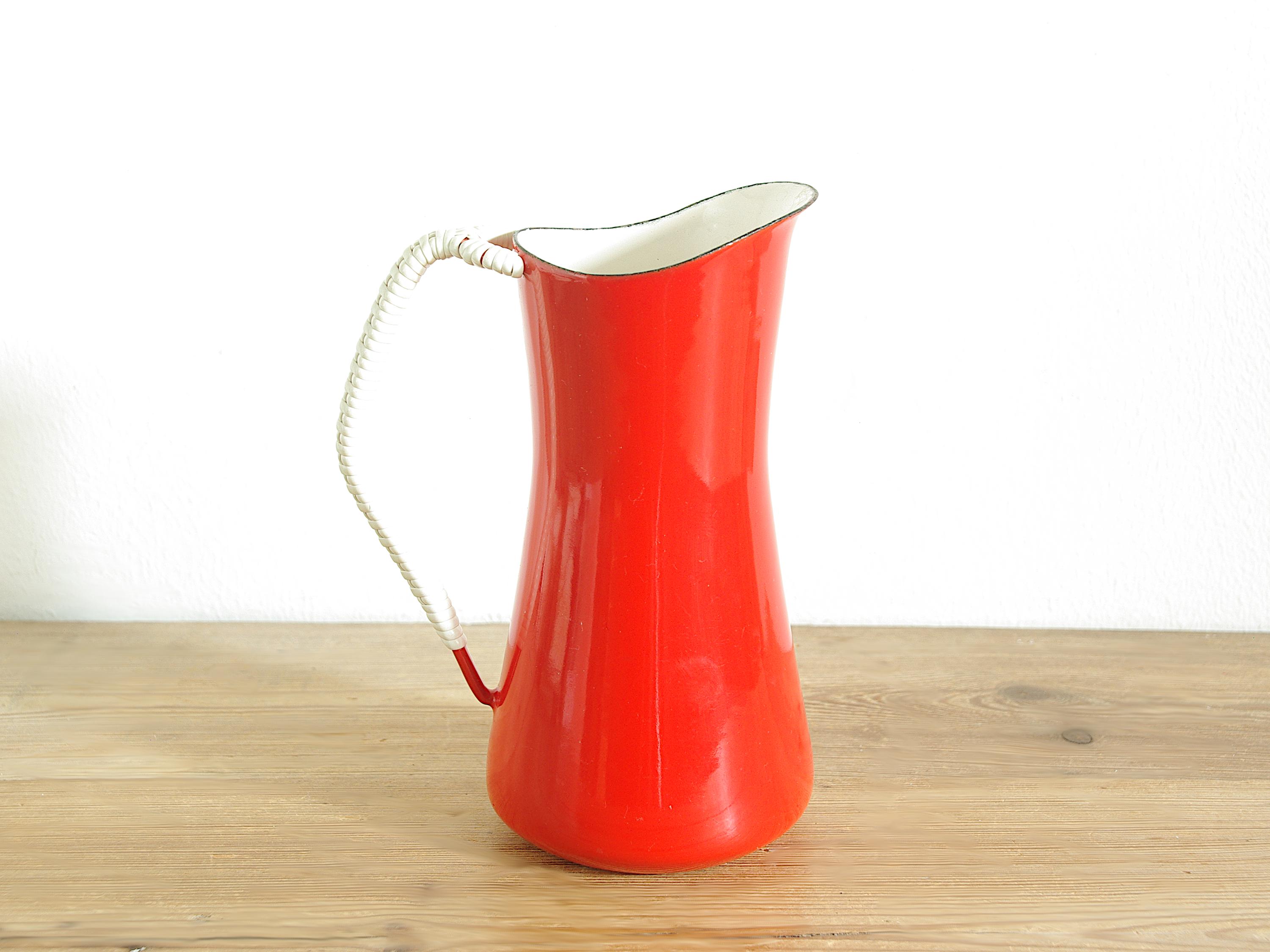 Vintage Red DANSK Quistgaard Kobenstyle Pitcher, IHQ Simple Design