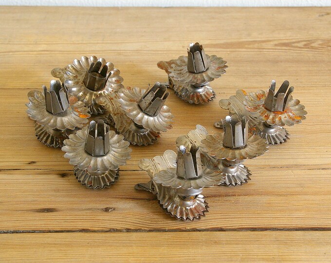 Vintage Christmas Tree Candle Holder Clips Silver Christmas Etsy