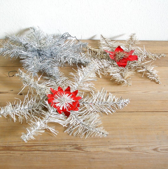 Vintage Tinsel Star Tree Topper Swedish Christmas Christmas Etsy