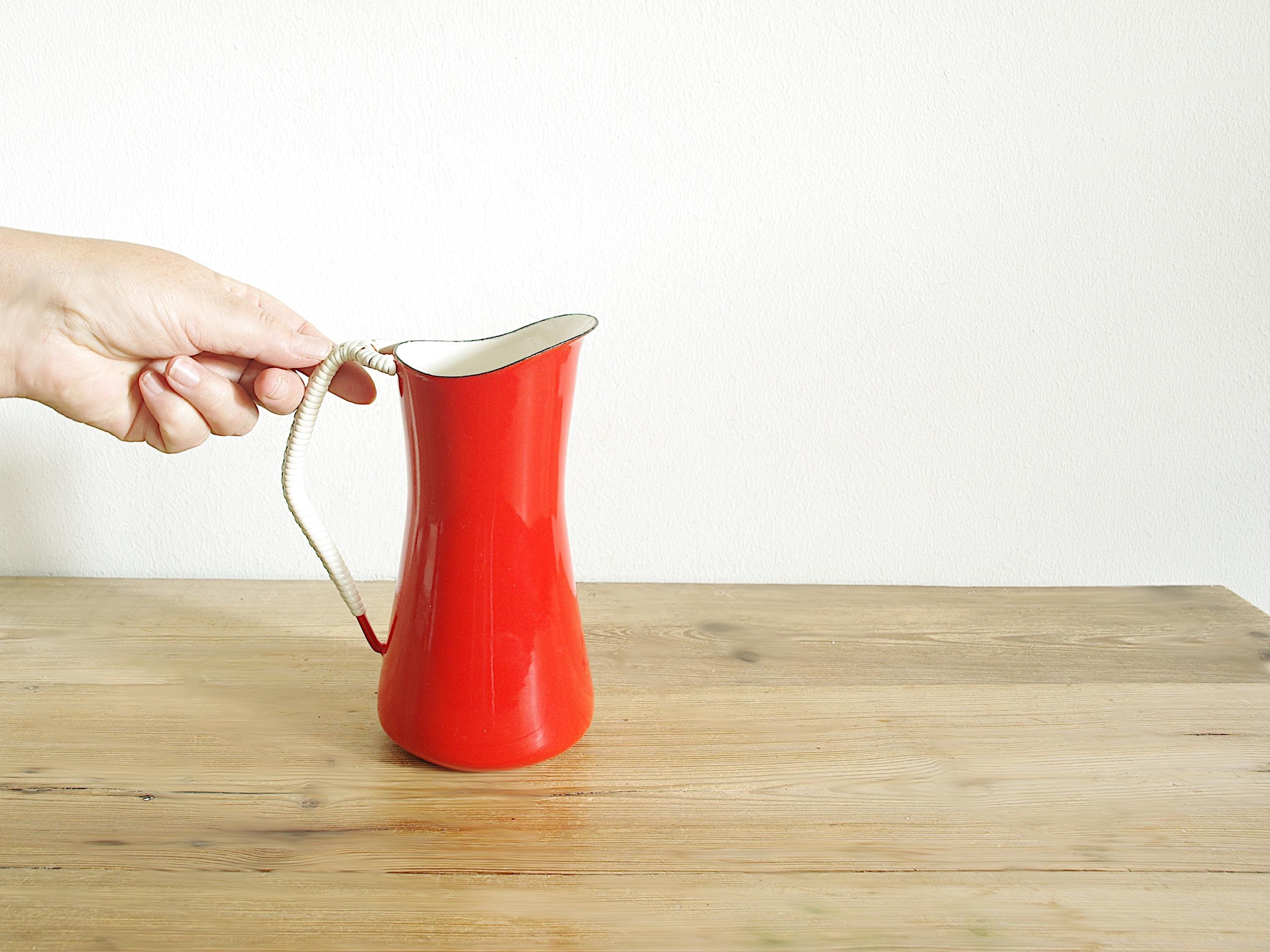 Vintage Red DANSK Quistgaard Kobenstyle Pitcher, IHQ Simple Design