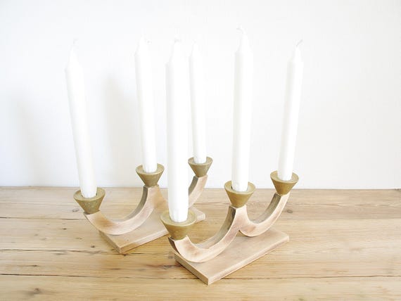 ヴィンテージDANSK キャンドルホルダー　100％蜜蝋キャンドル3本付き ヴィンテージDANSK キャンドルホルダー 100％蜜蝋キャンドル3本付き