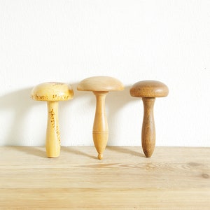 Large Wooden Darning Mushroom for Table Top Visible Mending and Repairing  Holes in Clothes. Ideal Hand Crafted Addition to Your Sewing Kit 